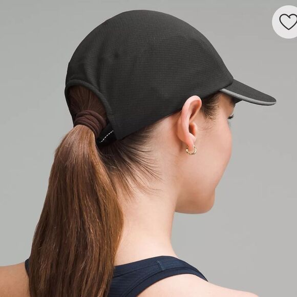 lululemon L/XL Black Unisex Fast & Free WovenAir Vent Running Hat - Picture 5 of 14